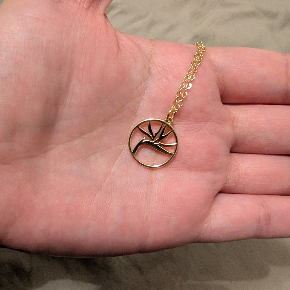 Bird of Paradise Pendant Necklace